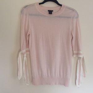 Ann Taylor Factory pink cotton sweater